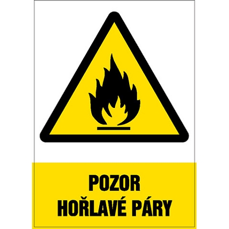 Značka Pozor - Hořlavé páry